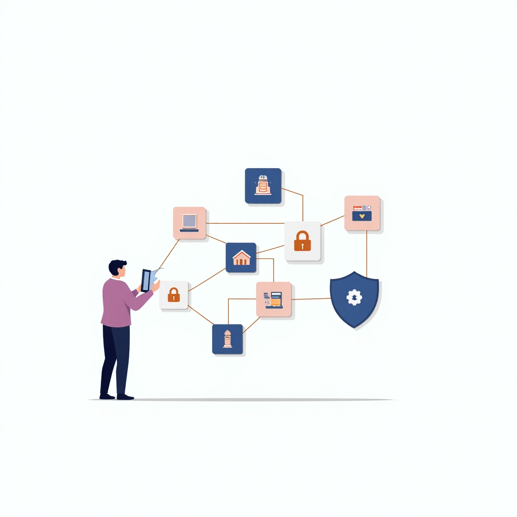 Ilustración de seguridad digital